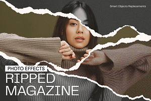 Ripped Magazine Photo Effect