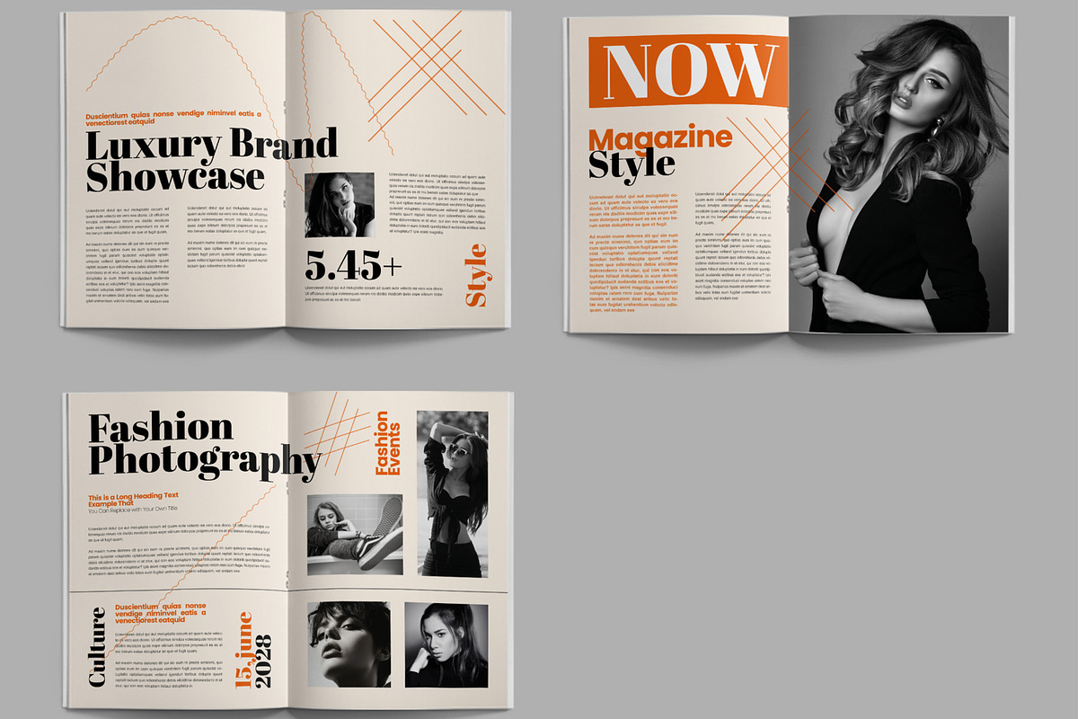 Style And Trends Fashion Magazine, a Magazine Template by ContestDesign