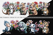Whimsical Animal Bouquet, a Graphic by Artnoy (Thumbnail 2 of 5)