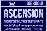 Ascension font, a Font by weknow (Thumbnail 1 of 8)