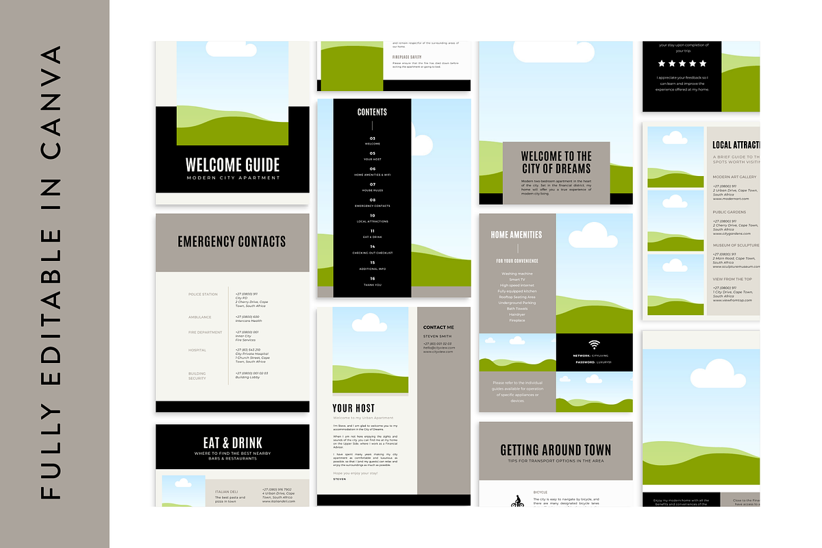 City Airbnb Superhost Welcome Book preview 3