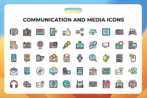 Communication And Media Icons, a Duotone Icon by Wencory