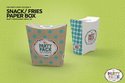 Party Snack or Fries PaperBox Mockup, a Cups & Container Mockup by INCDesign (Thumbnail 4 of 7)