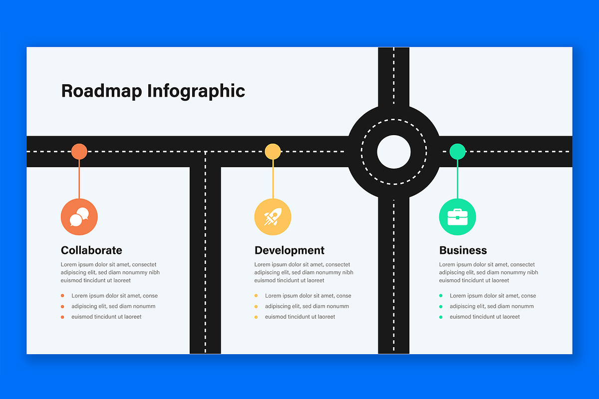 Modern Roadmap Infographic, a Presentation Template by ContestDesign (Photo 5 of 5)