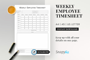 Printable Employee Timesheet