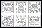 Teacher Quotes Coloring Book, an Object Graphic by protabsorkar11 (Thumbnail 2 of 4)