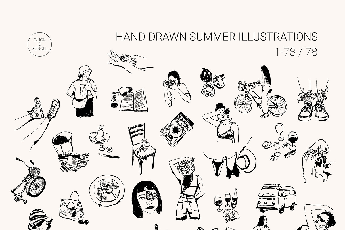 SUMMER VIBES posters set, a Seasonal Illustration by Yuliia Lashevska (Photo 6 of 11)