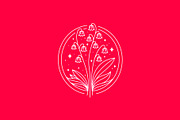 Lily of the Valley Line Logo, a Branding & Logo Template by Buqancreative (Thumbnail 4 of 4)