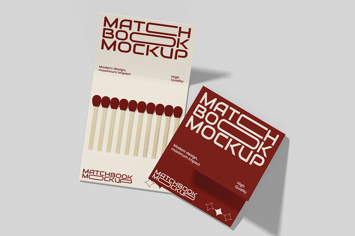 Matchbook Mockup, a Merchandise Mockup by Unerispace (Photo 2 of 3)