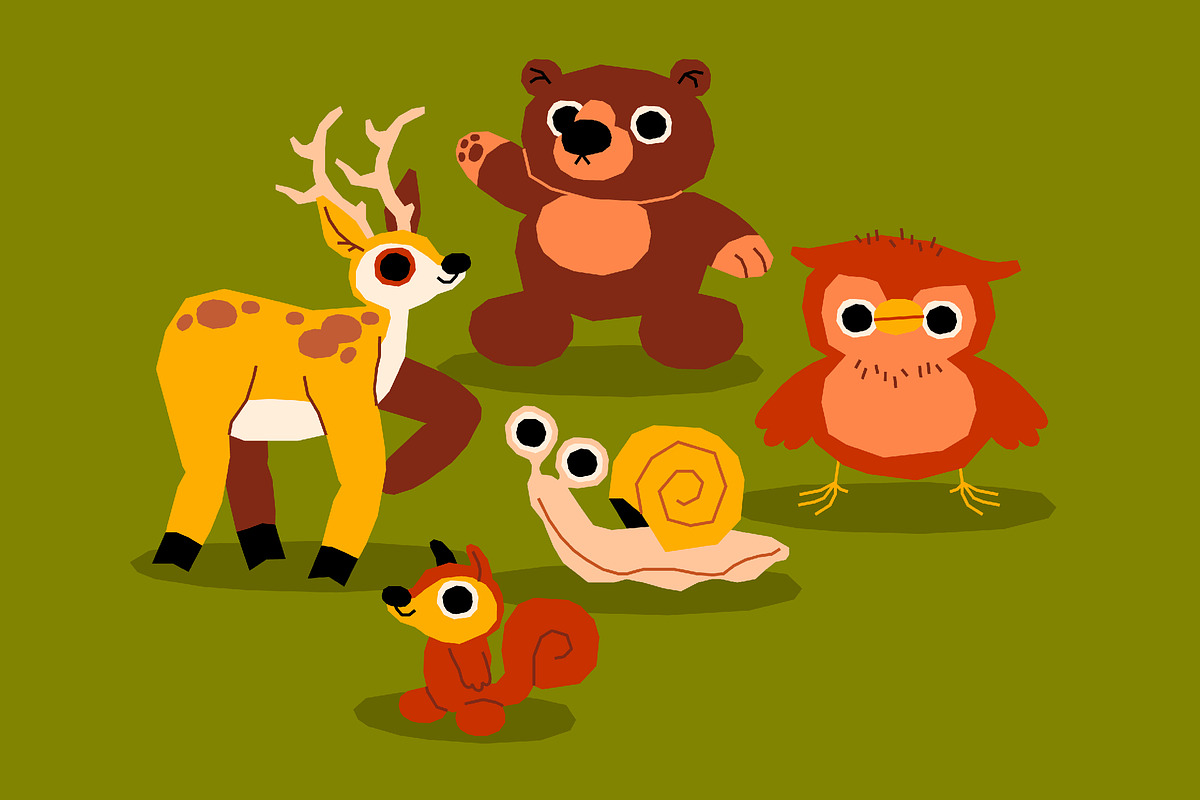 Animal Asset Illustration, an Animal Illustration by graphicook