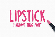 Lipstick Handwriting Font, a Font by Medialoot (Thumbnail 1 of 3)