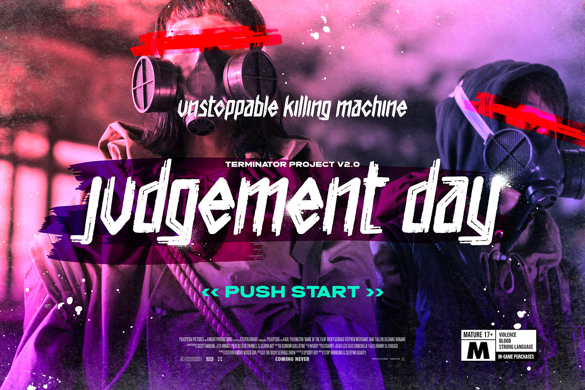 Apocalypse 13 - Cyberpunk Type, a Symbol Font by ikiiko (Photo 2 of 7)