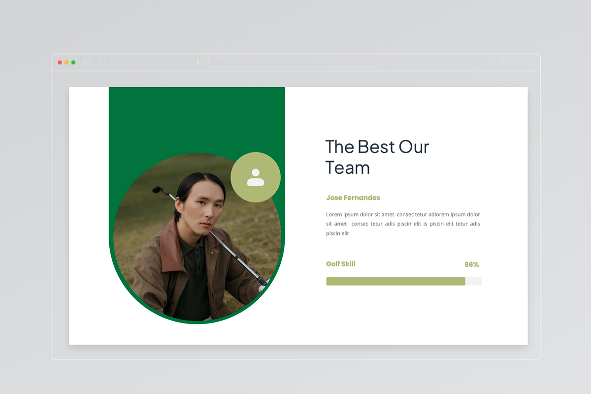 Budalzgolf - Golf Sports PowerPoint, a Presentation Template by Annora Studio (Photo 3 of 8)