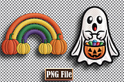 Halloween Embrotary Clipart Bundle, a Seasonal Illustration by protabsorkar11 (Thumbnail 5 of 5)