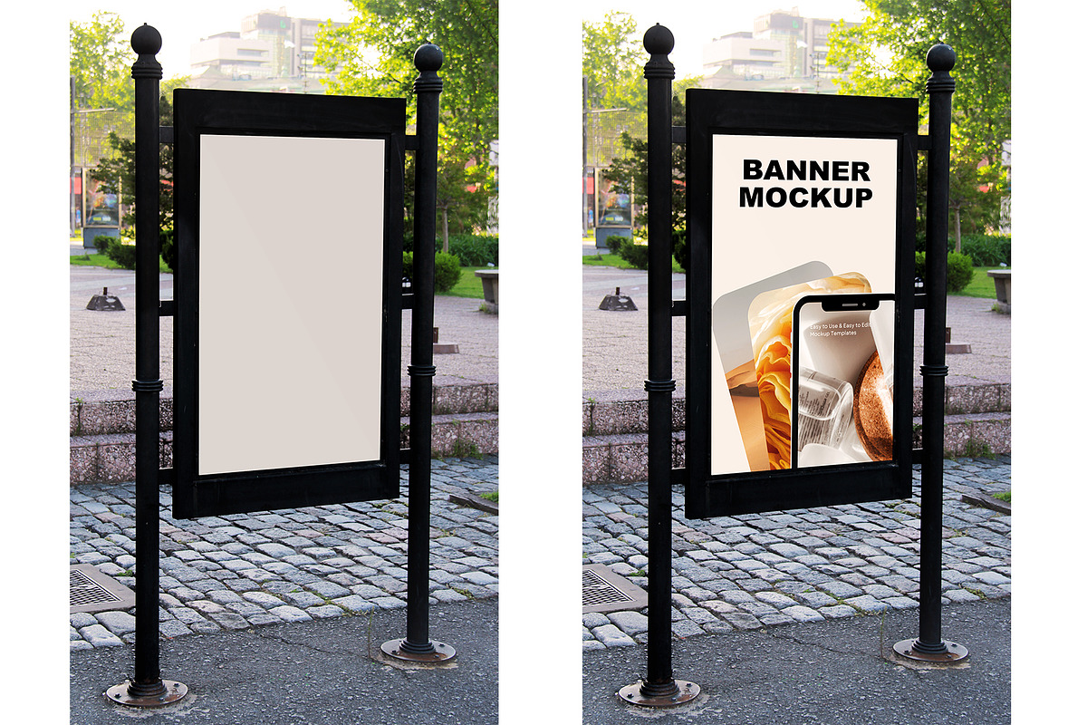 Banner Mockup, a Product Mockup by GraphicsPixel (Photo 4 of 14)