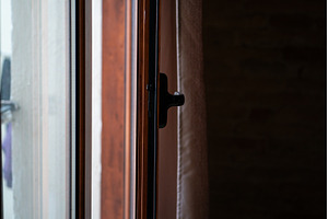 Partially opening a home window on a, an Architecture Photo by volodymyrshtun13795