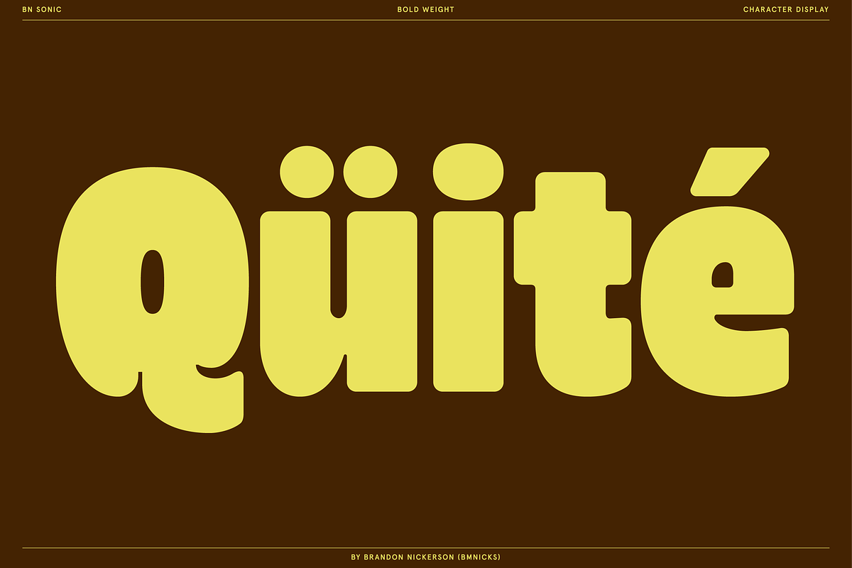 BN Sonic - Bold, Soft & Balanced, a Sans Serif Font by Bnick (Photo 9 of 13)