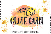 Glue Gun - A Font & Dingbat Duo, a Symbol Font by CraftyLittleNodes (Thumbnail 1 of 8)