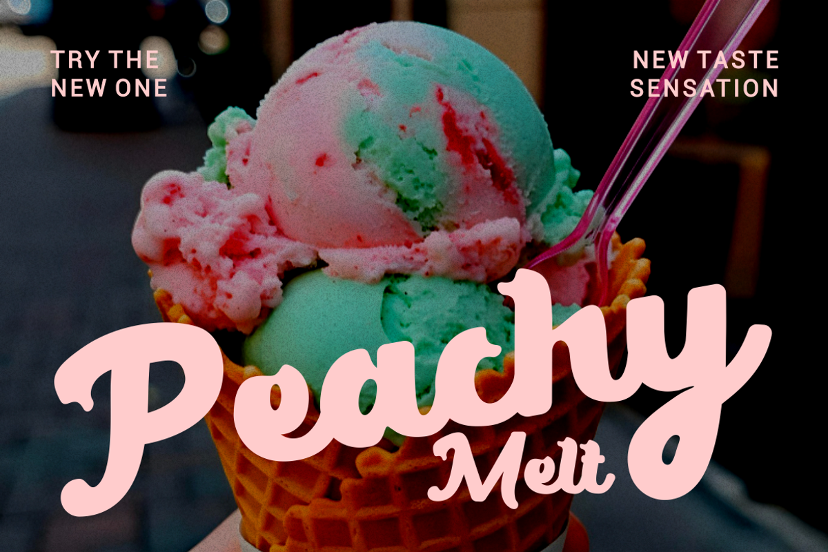 Meltily Bold Script Font, a Script Font by PutraCetol Studio (Photo 3 of 5)