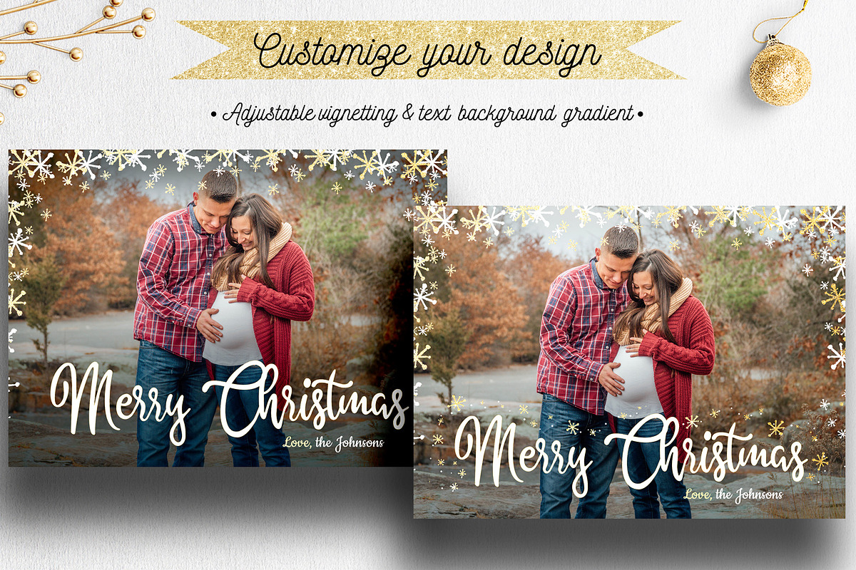 Photo Christmas Card Template | 008, a Card Template by Nifty Template Studio (Photo 10 of 13)