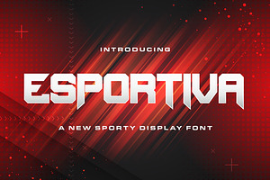 Esportiva - Sporty Display Font