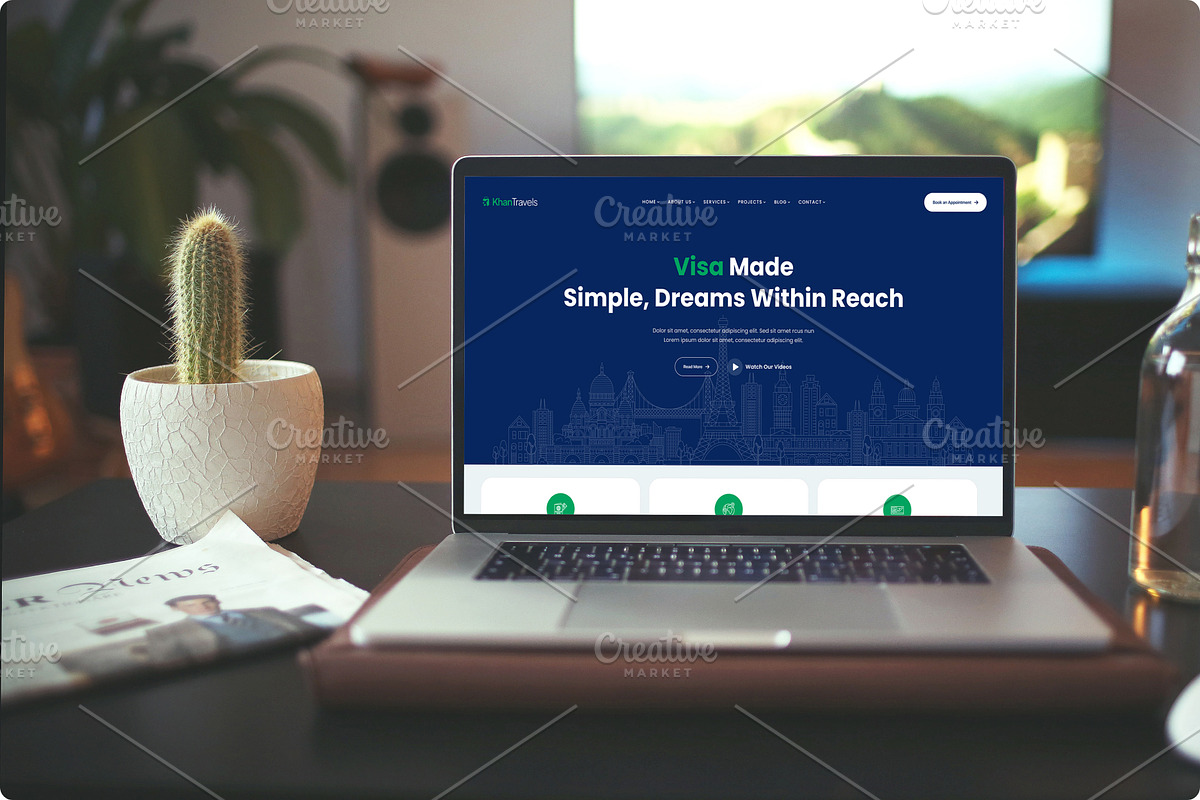 Visa Immigration Agency Landing Page, a Landing Page Template by DesignBox (Photo 2 of 3)