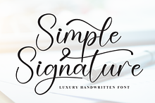 Simple Signature | Script Font