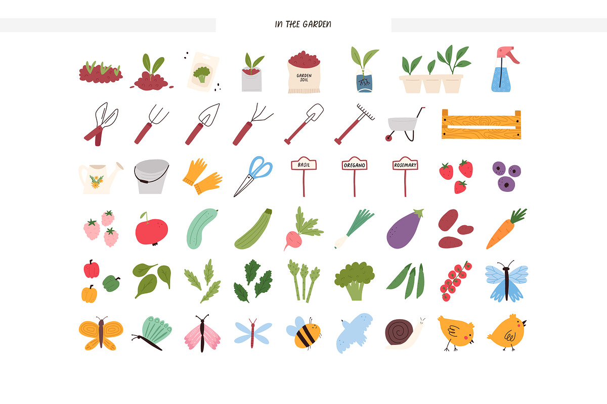 Spring clipart & patterns + Canva, a Seasonal Illustration by Valerie (Photo 7 of 12)