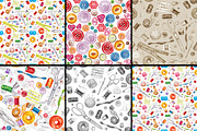 Watercolor sewing acsessories, an Illustration by Lina's store (Thumbnail 3 of 4)