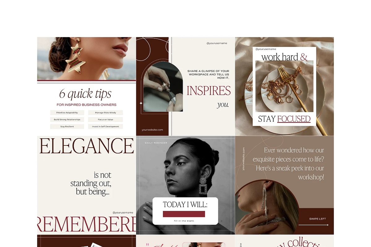 36 Luxury Instagram Templates, a Social Media Template by The Lone Crowd (Photo 2 of 9)