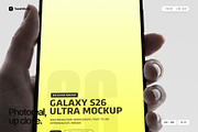 Hand Held Galaxy S26 Ultra Mockup, an Android Mockup by Toasin Studio (Thumbnail 4 of 8)