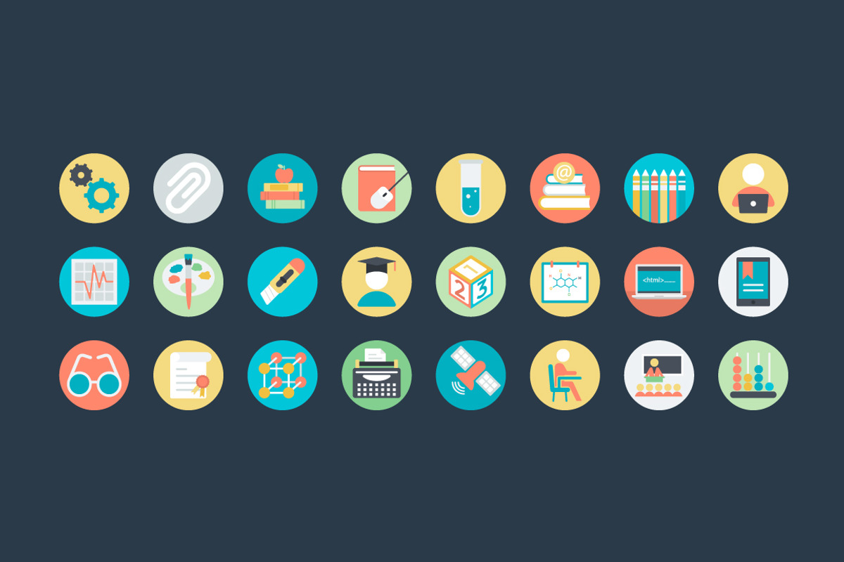 100+ Flat Education Vector Icons, a Duotone Icon by Vectors Market (Photo 4 of 4)