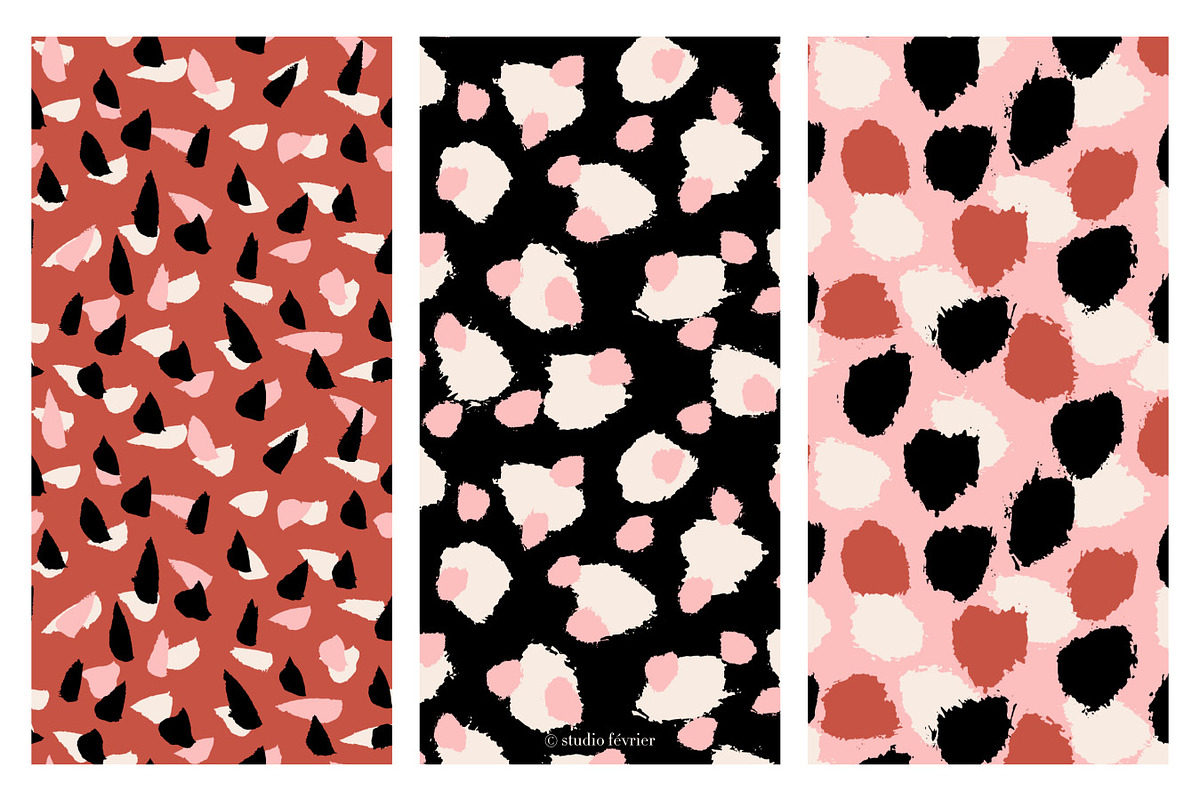 Abstract Painted Seamless Patterns, a Pattern Graphic by Studio Fevrier (Photo 2 of 8)