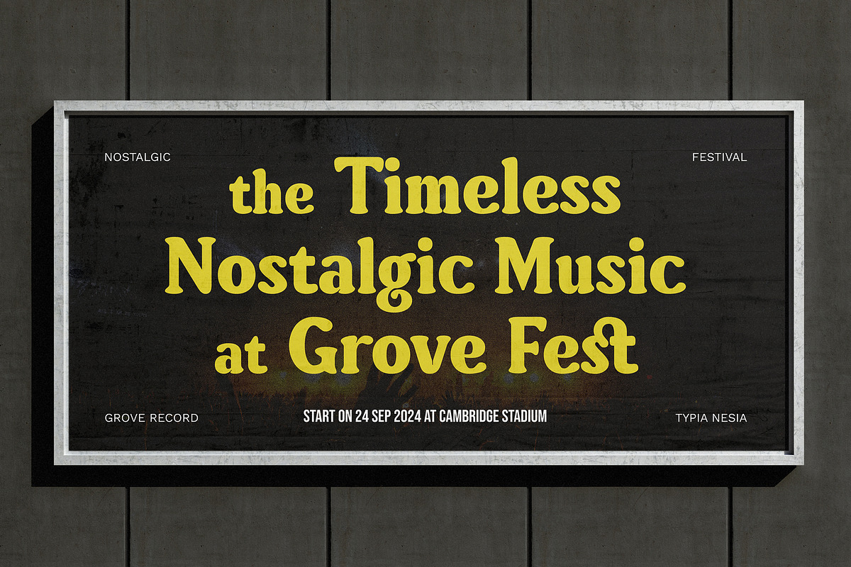 Minigolf - Groovy Serif Display, a Serif Font by Typia Nesia (Photo 15 of 18)