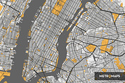 New York Map – Regular / Yellow, an Illustration by MetroMaps (Thumbnail 3 of 3)