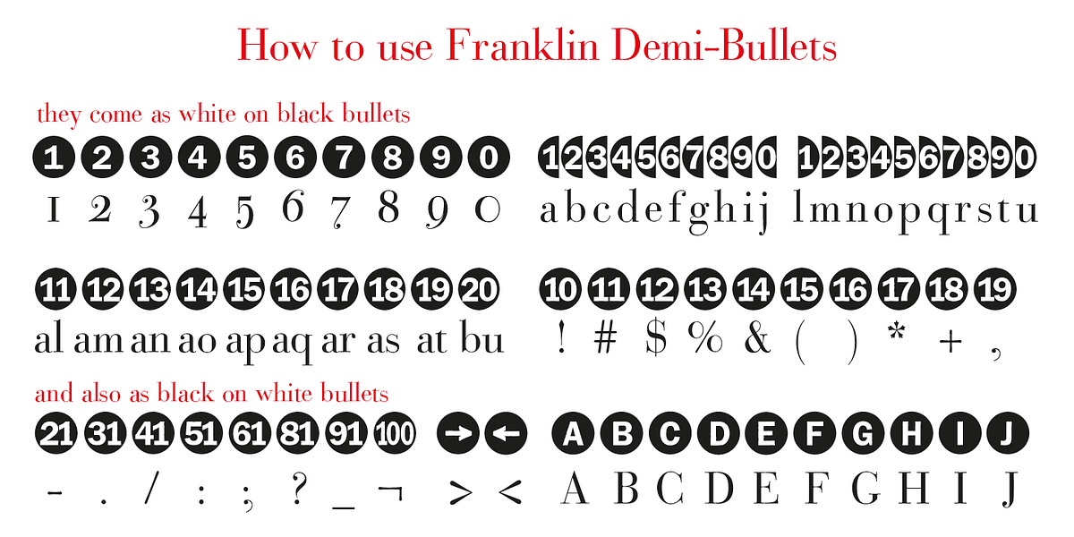 Bullets, a Symbol Font by Wiescher-Design (Photo 9 of 14)
