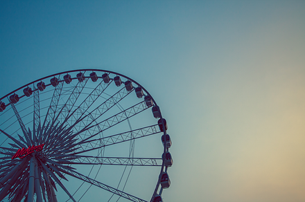 Ferris wheel on sky for background stock photo containing abstract and
