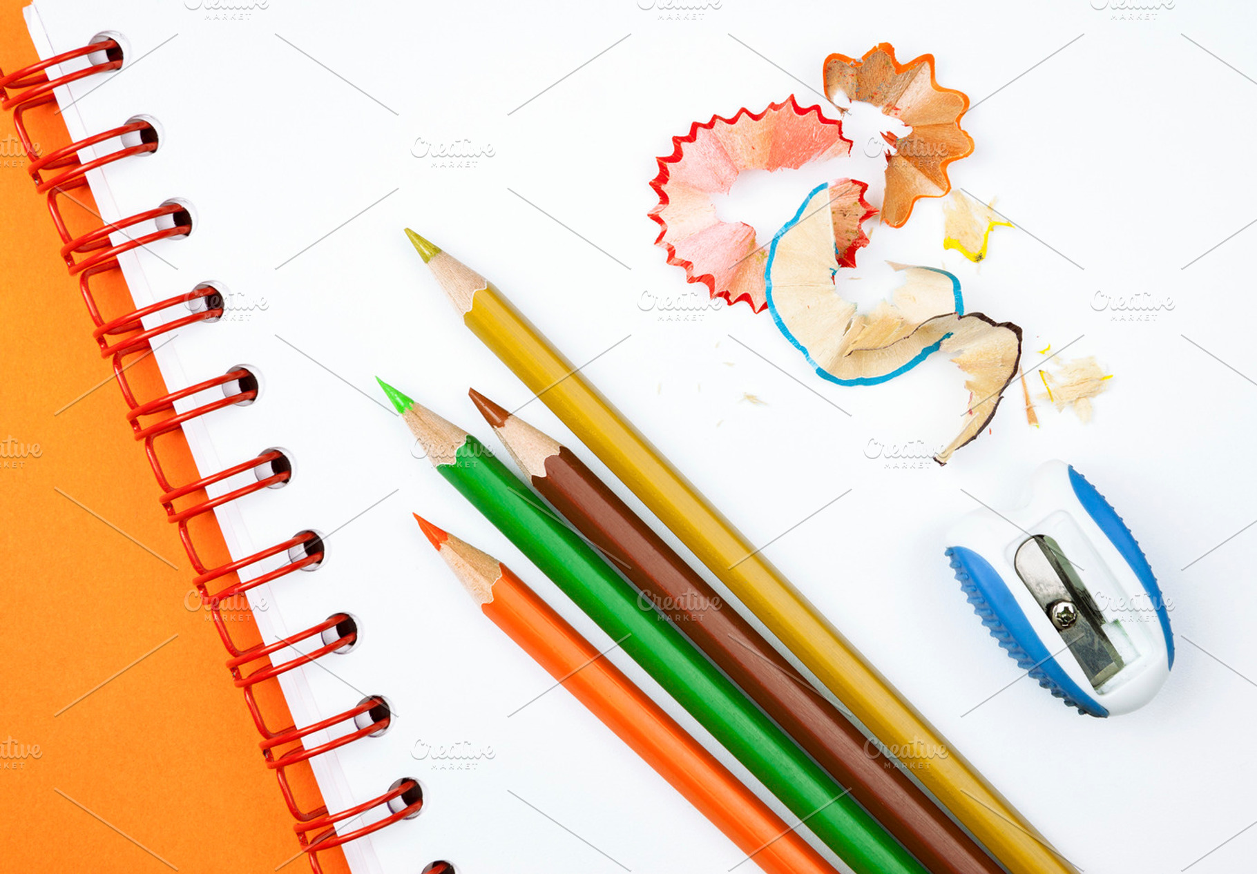 Pencils and sharpener, a School & Education Photo by BOOCYS