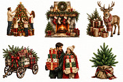 Christmas Family Clipart Bundle, a Seasonal Illustration by Designworld (Thumbnail 2 of 5)