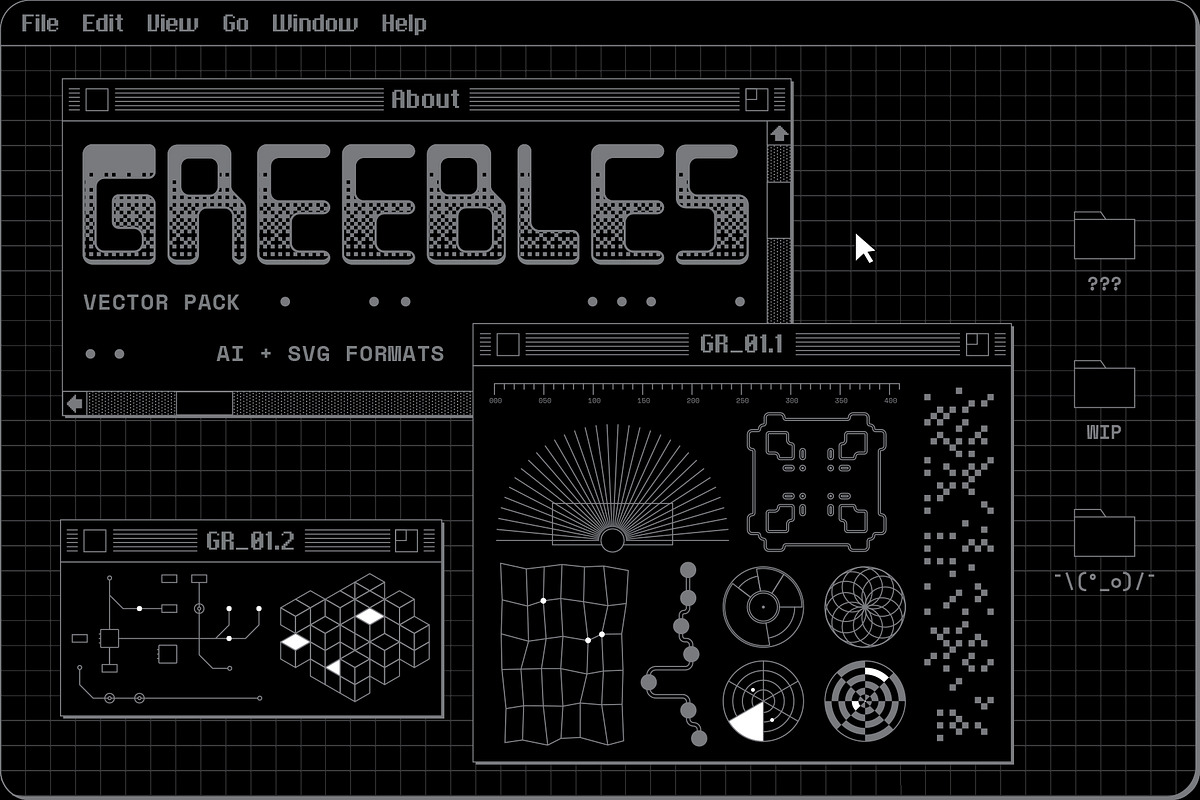 Greebles Vector Pack, an Object Graphic by MiksKS (Photo 1 of 24)