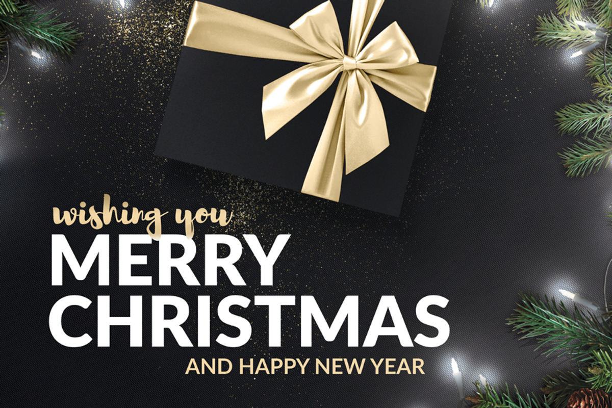 Merry Christmas - Holiday Greeting, a Card Template by pixart_pm