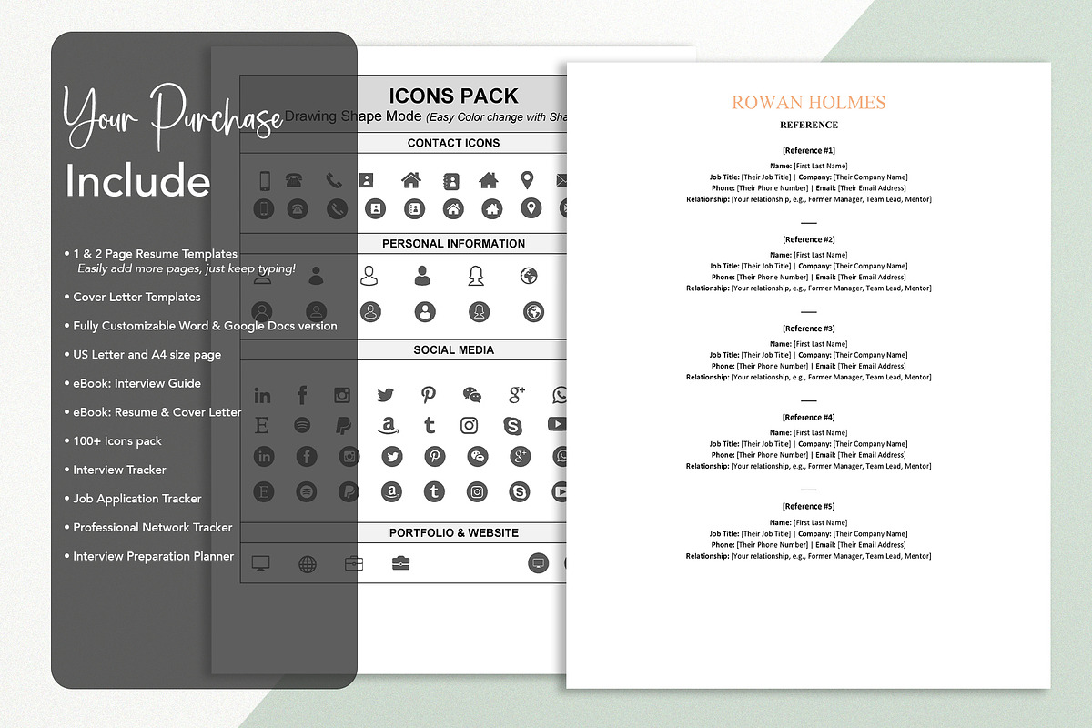 ATS Friendly microsoft word resume, a Resume Template by Design_Xlab (Photo 6 of 10)