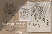 Women & flowers BUNDLE, a Graphic by heyXeni (Thumbnail 3 of 68)