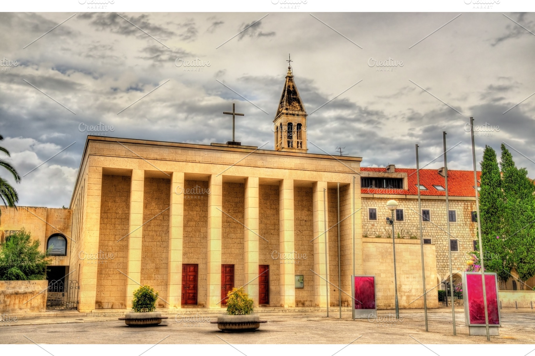 Gospe od zdravlja church in split croatia stock photo containing church and, an Architecture Photo by Leonid Andronov