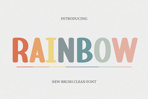 Rainbow - Fun and friendly Font, a Script Font by MaxArt Foundry