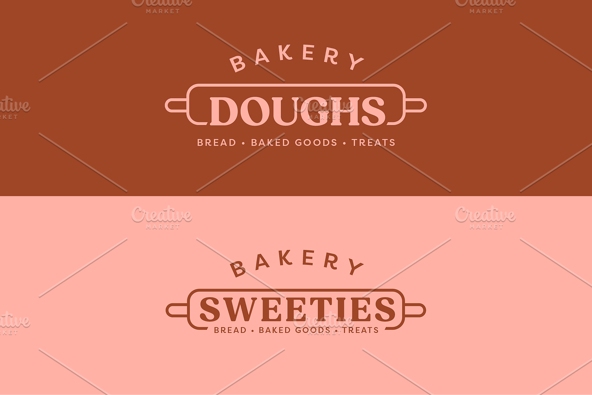 9 Retro Bakery Logo Templates, a Branding & Logo Template by MerdeneDesignStudio (Photo 9 of 10)