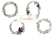 Grace - Blush & Plum Florals, an Illustration by MariePierLaf (Thumbnail 7 of 7)