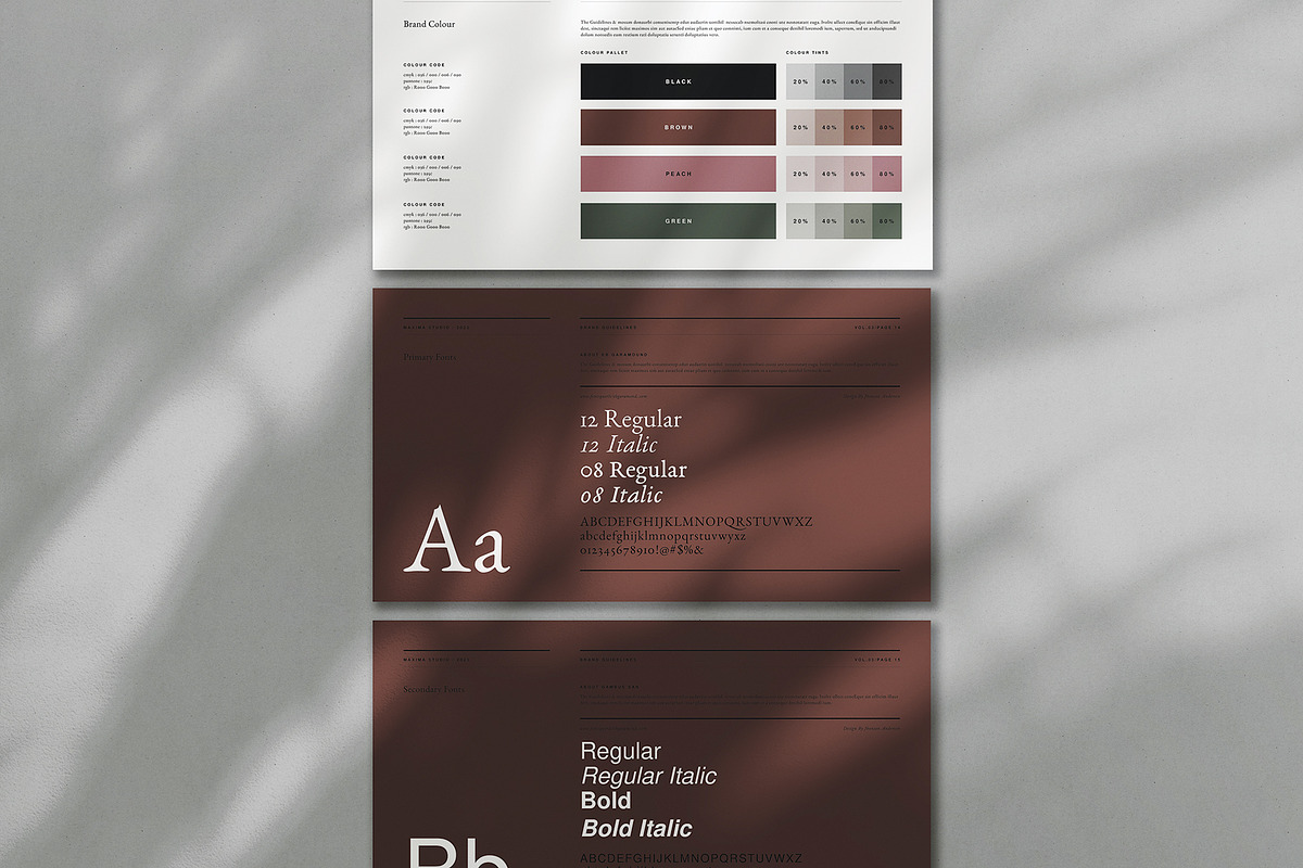 Minimal Brand Guidelines, a Presentation Template by Occy Design (Photo 5 of 9)