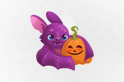 Cute cartoon bat, an Animal Illustration by VaraNa Art (Thumbnail 6 of 6)