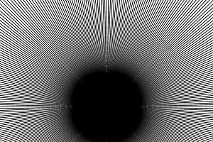 A Lot Of Black Lines Illusion